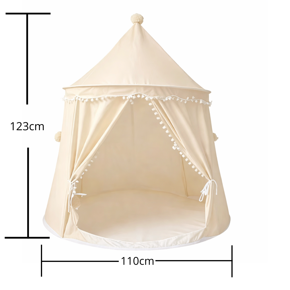 Tente d'intérieur pour enfants beige