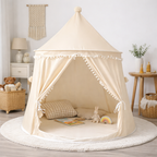 Tente d'intérieur pour enfants beige