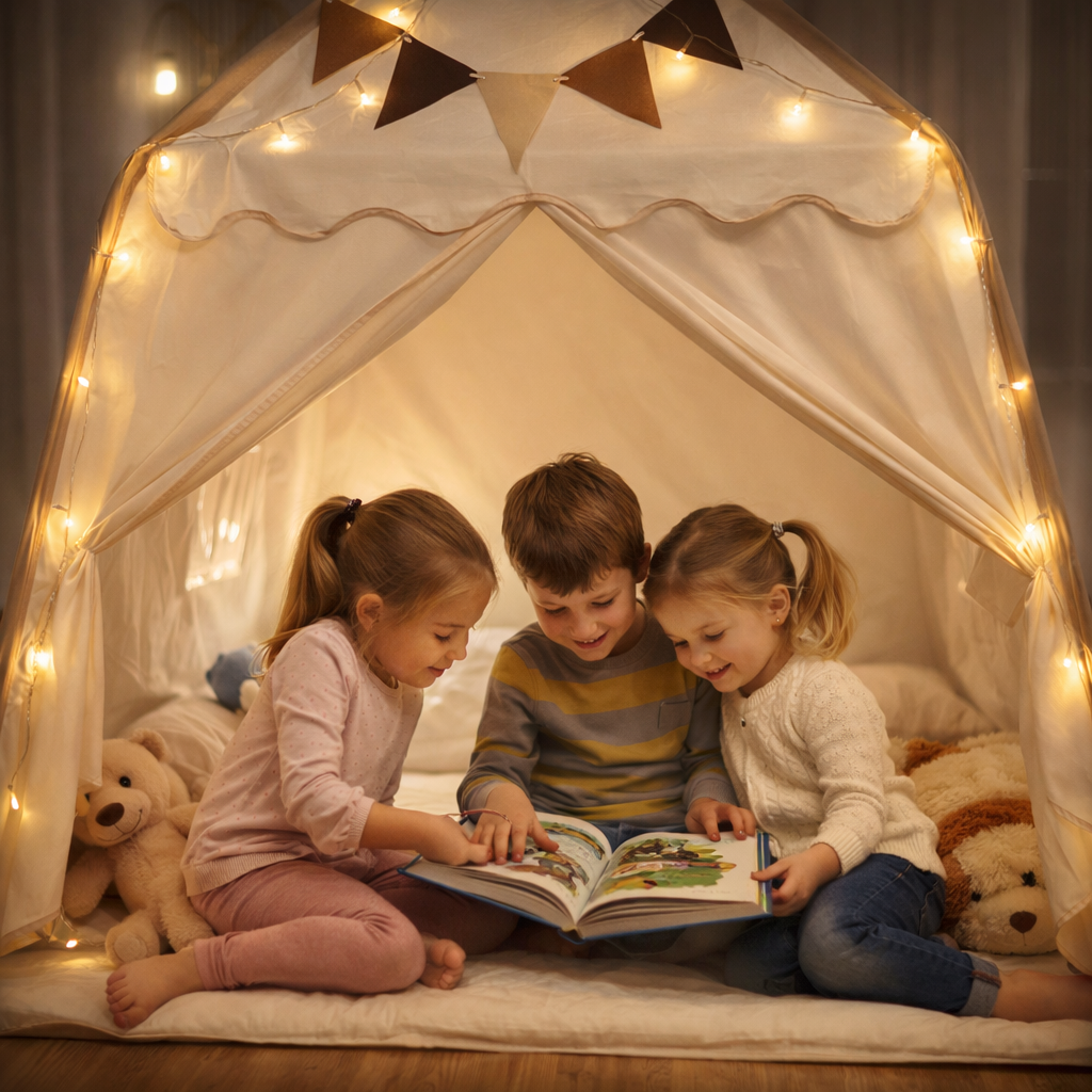 Tente de jeu pour enfants Crème