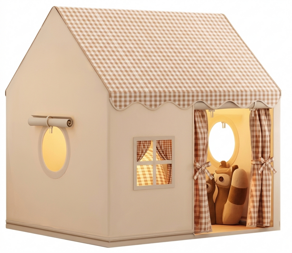 Tente pour enfants d'interieur Marron