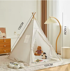 Tipi enfants d'intérieur beige
