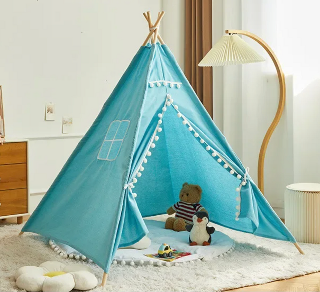 Tipi enfants d'interieur Bleu