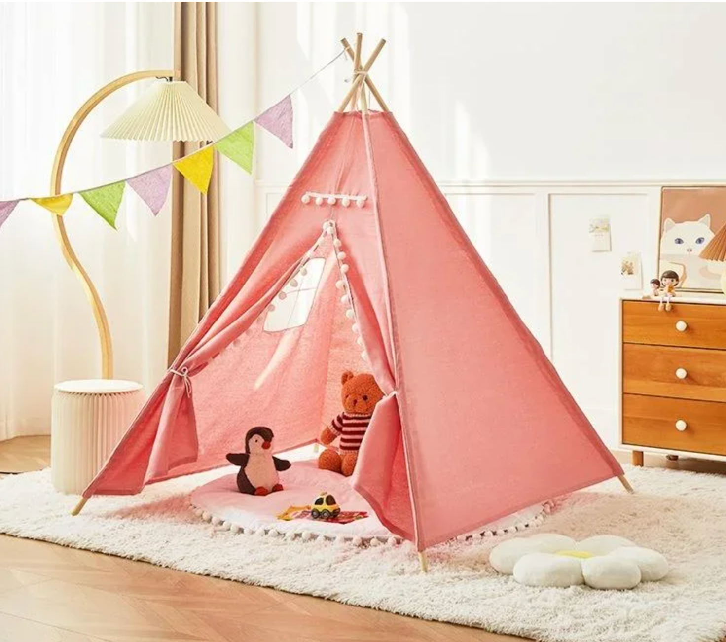 Tipi enfants d'interieur Rose