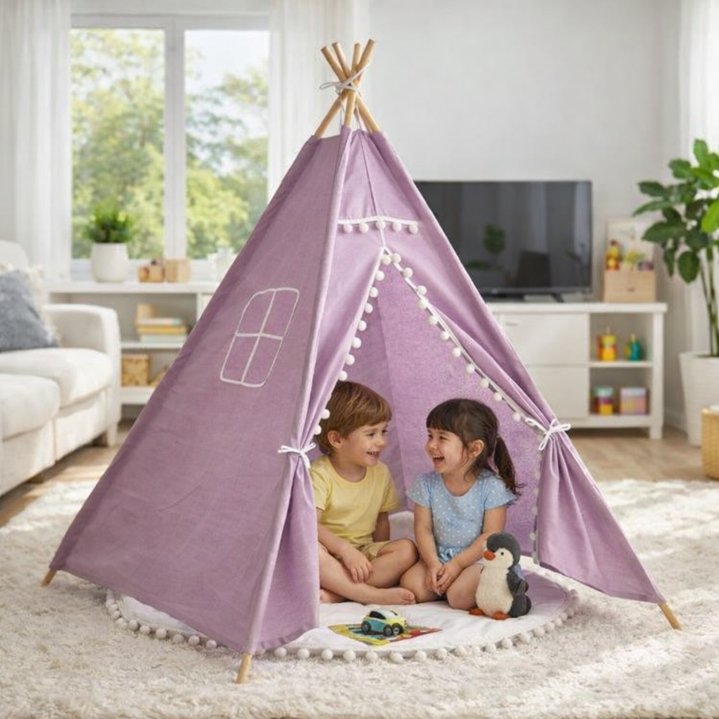 Tipi enfants intérieur Violet
